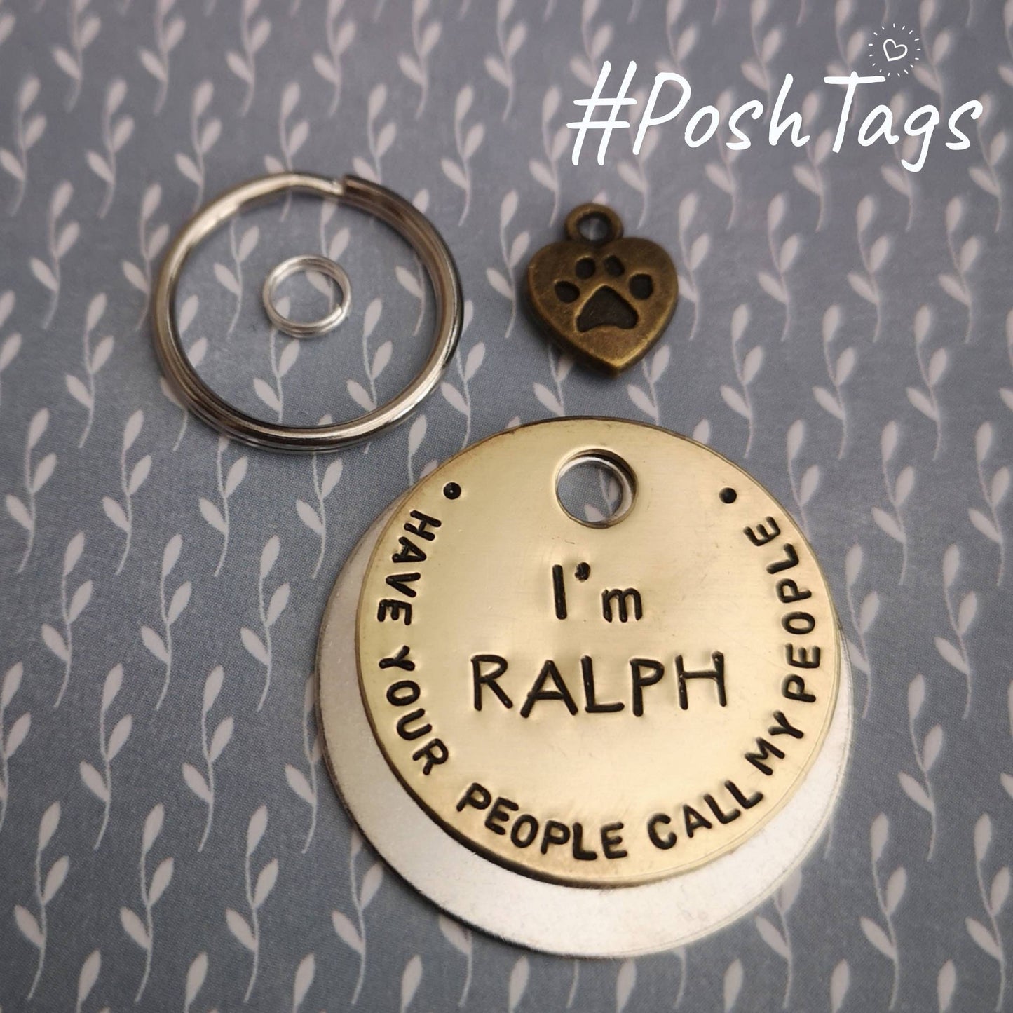 Have your people call my people cat dog pet tag ID #PoshTags Collar Christmas Gift Idea