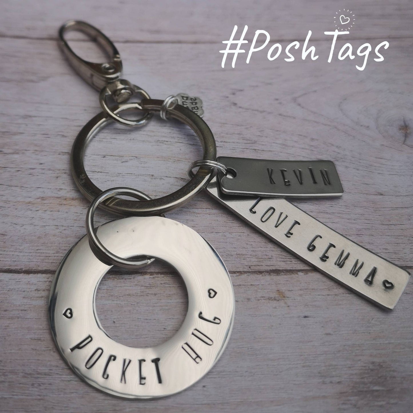 Pocket Hug - stainless steel - friend anniversary birthday gift #PoshTags