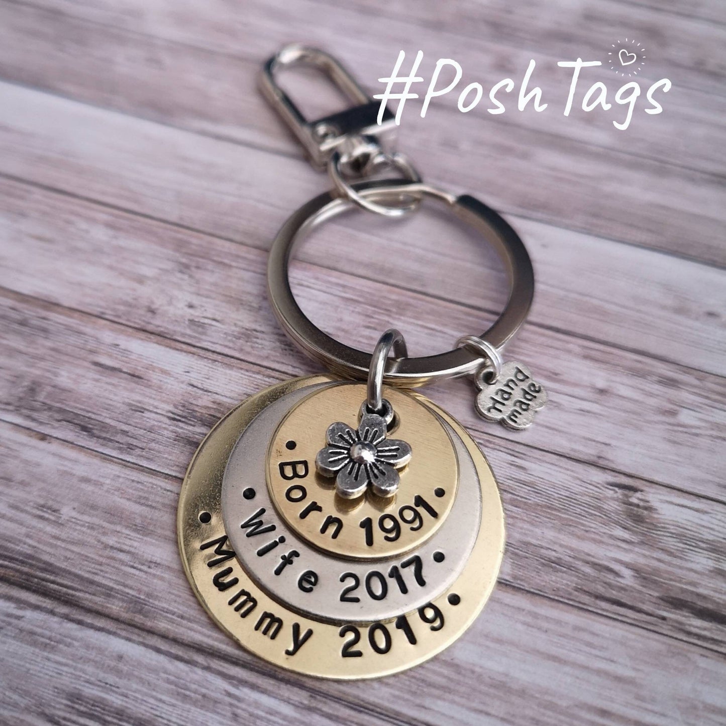 Special dates mother's Day mum mom mummy gift mother's day anniversary birthday keepsake keyring #PoshTags