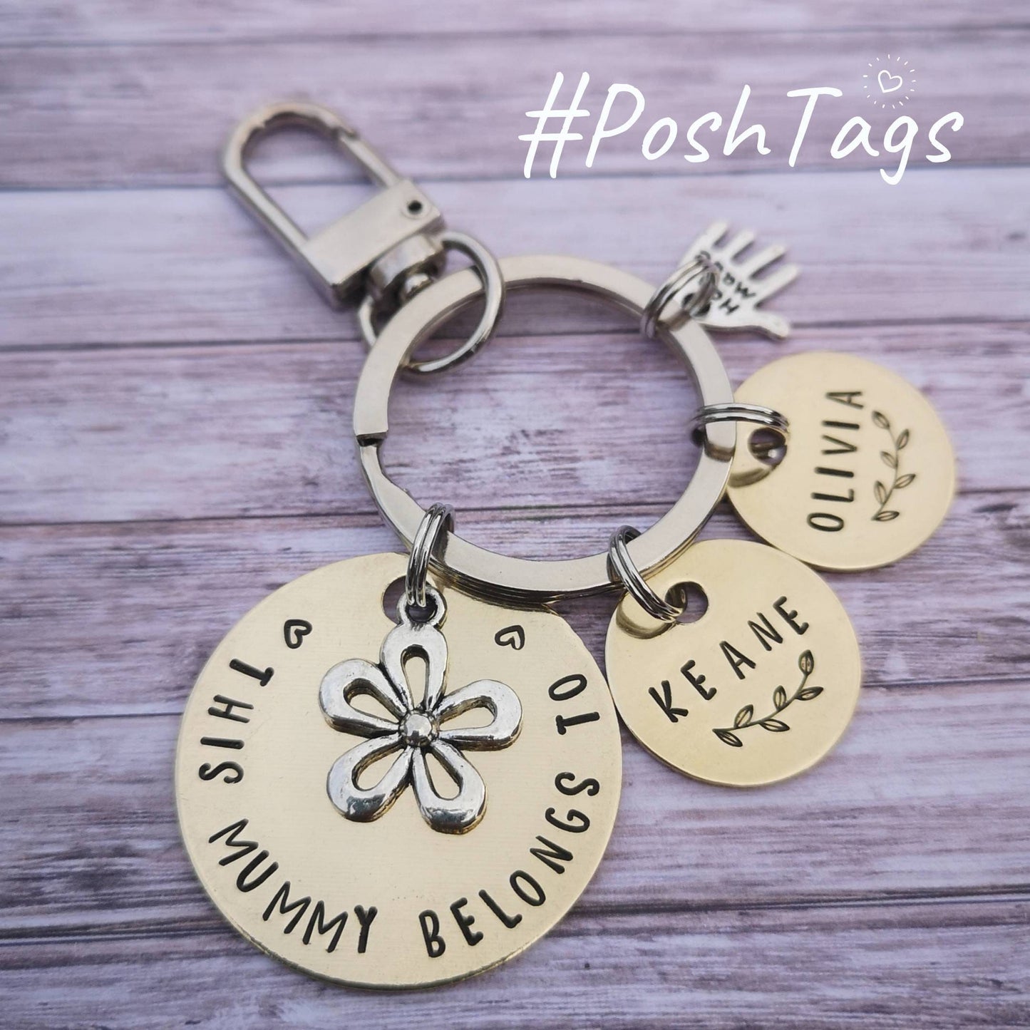 This mummy/grandma/nana/nanny/granny belongs to gift mother's day birthday keepsake keyring #PoshTags